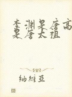 李渊是唐高祖还是唐太祖