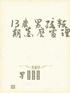 13岁男孩叛逆期怎么处理