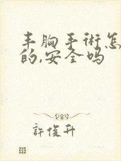 丰胸手术怎么做的,安全吗封面