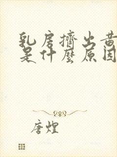 乳房挤出黄液体是什么原因