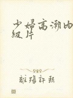 少妇高潮内射一级片