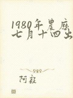 1980年农历七月十四出生的命运