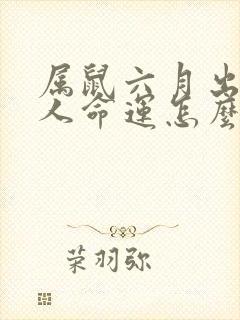 属鼠六月出生的人命运怎么样