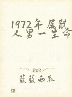 1972年属鼠人男一生命运