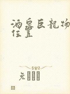 酒泉巨龙物流港位置