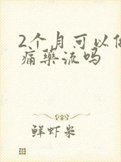 2个月可以做无痛药流吗