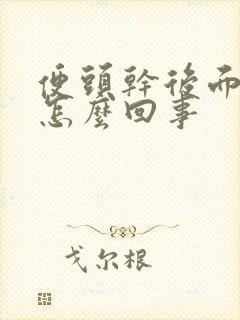 便头干后面稀是怎么回事封面