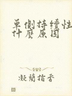 单侧持续性耳鸣什么原因