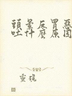 头晕反胃恶心想吐什么原因