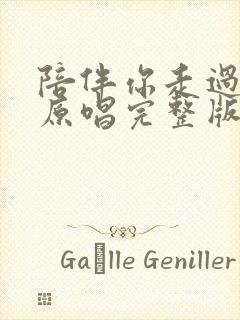 陪伴你走过风雨原唱完整版