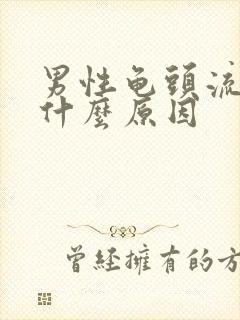 男性龟头流黄脓什么原因