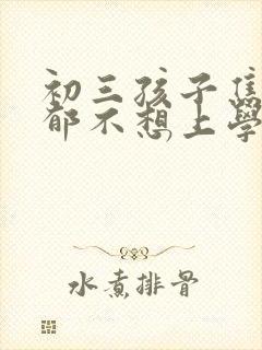 初三孩子焦虑抑郁不想上学怎么办