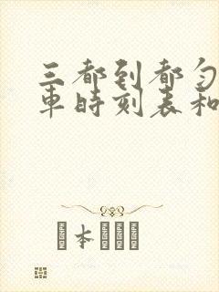 三都到都匀的汽车时刻表和票价封面