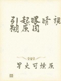 引起眼睛视力模糊原因