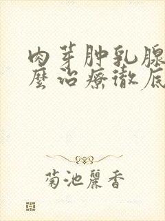 肉芽肿乳腺炎怎么治疗彻底