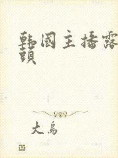 韩国主播露出奶头