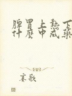 脾胃上热下寒吃什么中成药