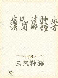 痛风消肿止痛方法用哪种方法最好封面