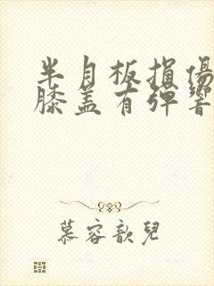 半月板损伤2度膝盖有弹响