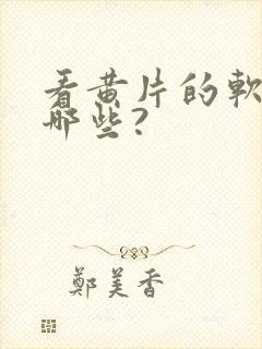 看黄片的软件有哪些?