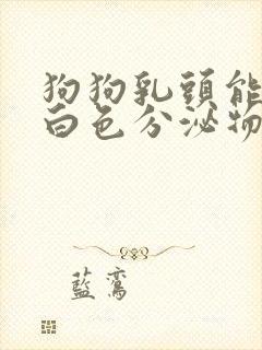 狗狗乳头能挤出白色分泌物是什么原因