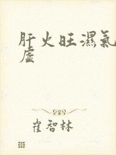 肝火旺湿气重脾虚