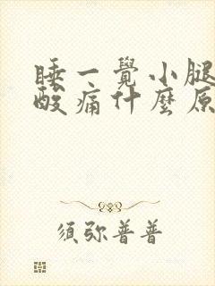 睡一觉小腿肌肉酸痛什么原因封面