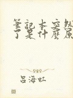 笔记本突然黑屏了是什么原因