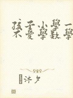 孩子小学一年级不爱学数学怎么办封面