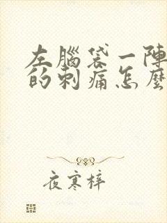 左脑袋一阵一阵的刺痛怎么办封面