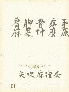 肩胛骨疼手臂发麻是什么原因引起的