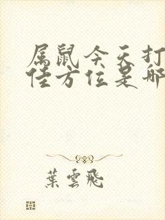 属鼠今天打牌最佳方位是哪