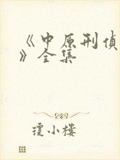 《中原刑侦大案》全集封面