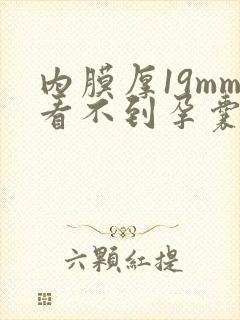 内膜厚19mm看不到孕囊