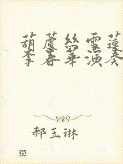 葫芦丝雪莲花开李春华演奏封面