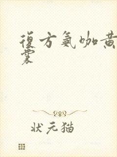 复方氨咖黄敏胶囊封面