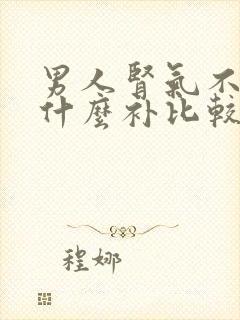 男人肾气不足吃什么补比较好