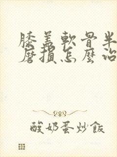 膝盖软骨半月板磨损怎么治疗最好