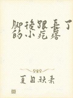 脚后跟长了硬硬的小疙瘩封面