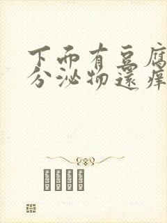 下面有豆腐渣的分泌物还痒怎么办