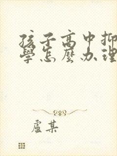 孩子高中抑郁厌学怎么办理