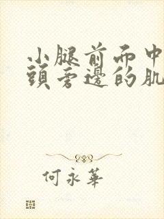 小腿前面中间骨头旁边的肌肉酸痛