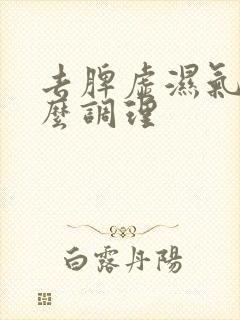 去脾虚湿气重怎么调理