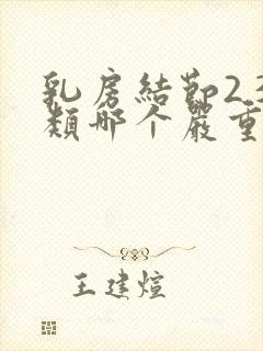 乳房结节2 3类哪个严重