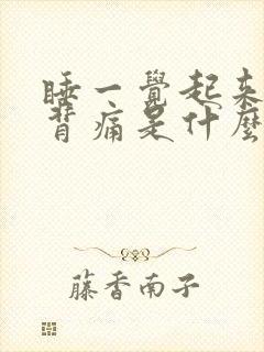 睡一觉起来腰酸背痛是什么原因