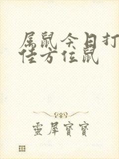 属鼠今日打牌最佳方位鼠