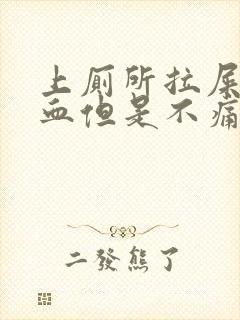 上厕所拉屎拉出血但是不痛