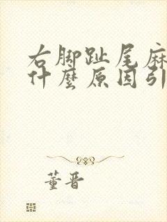 右脚趾尾麻木是什么原因引起的