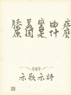 膝盖弯曲疼痛的原因是什么封面