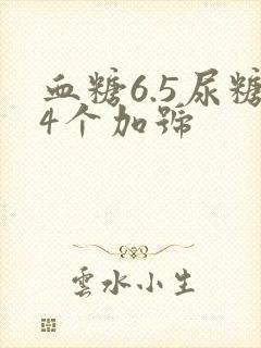 血糖6.5尿糖4个加号